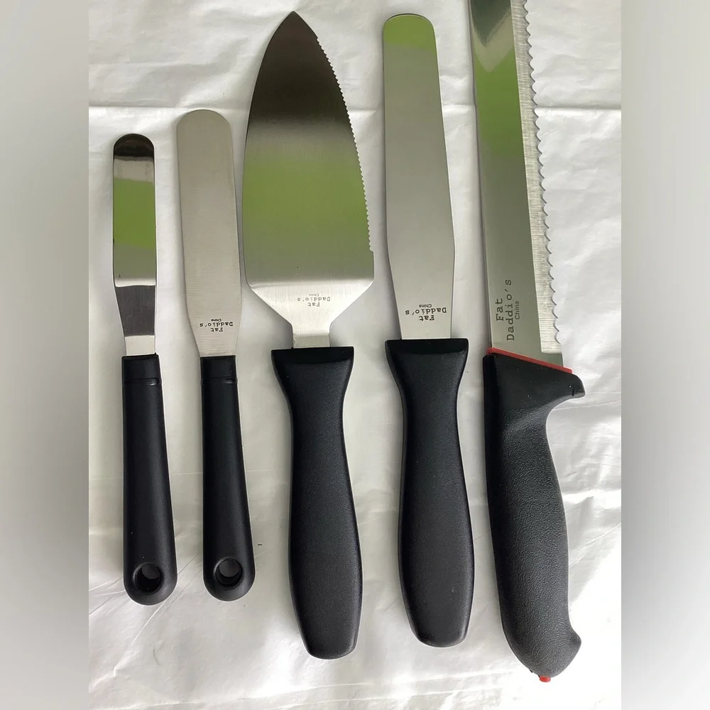 NIB! New! Set of 5 Baker Tool Set Fat Dadio’s Pastries Cakes